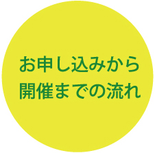 お申し込みから開催までの流れ